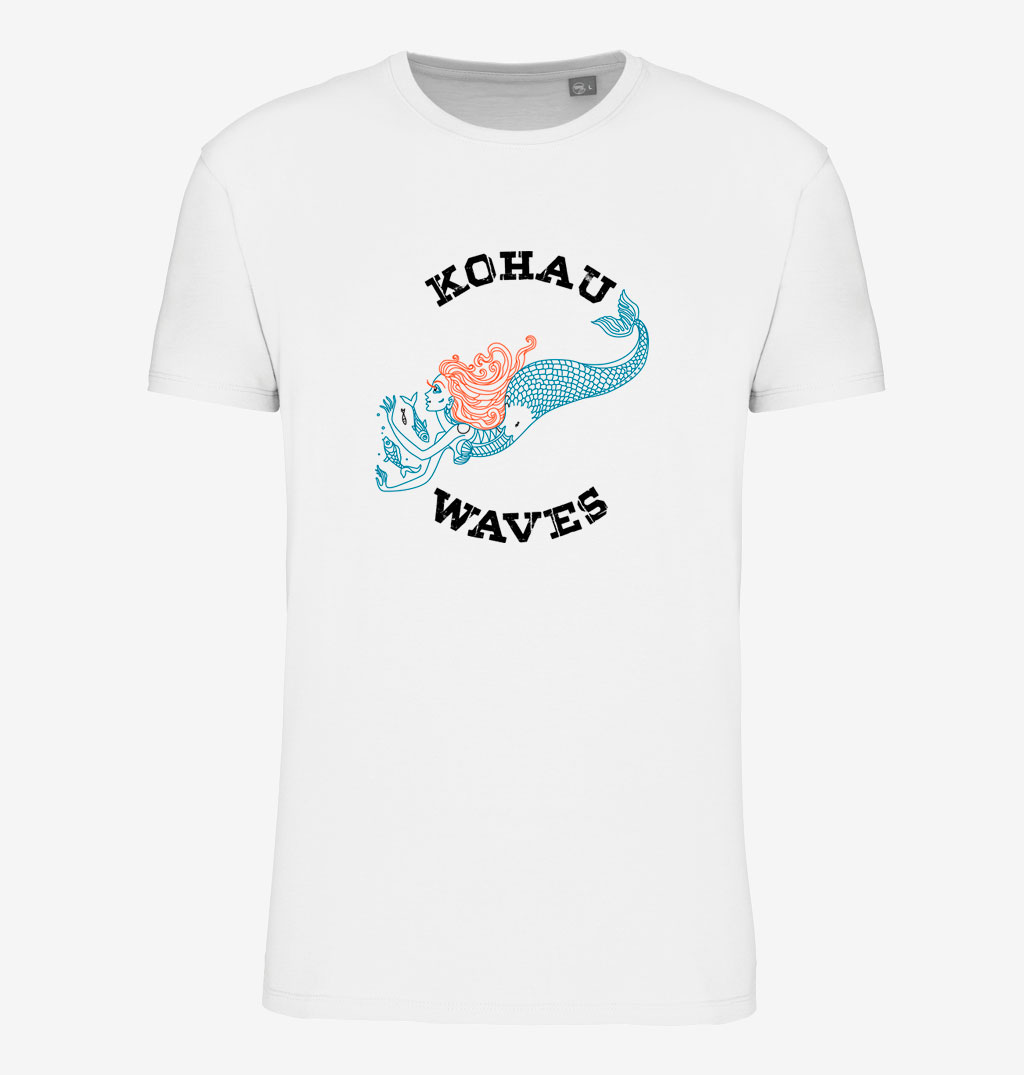 Camiseta hombre organica blanca Siren