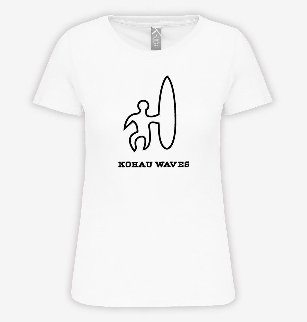 Camiseta mujer organica blanca Ngaru