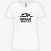 Camiseta mujer organica blanca Waves